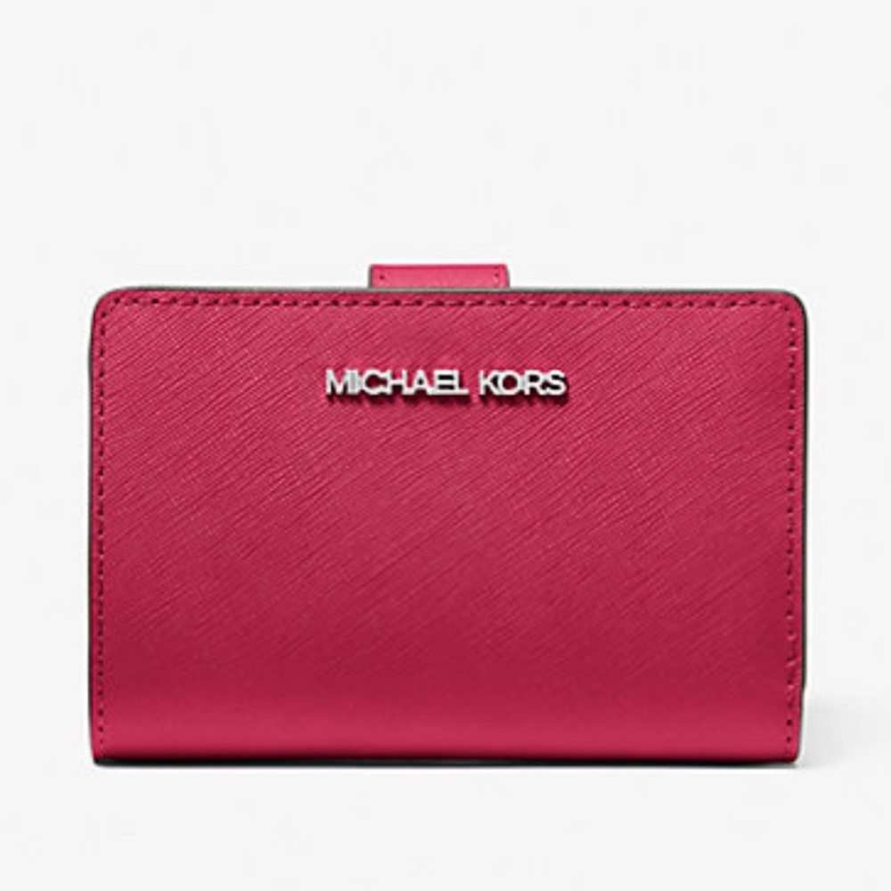 MICHAEL KORS Medium Saffiano Leather Bifold ZP CN Wallet
COLOR DK RASPBERRY
NWT - Picture 3 of 16